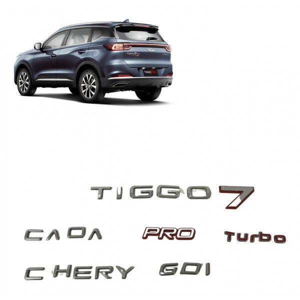 Emblema Letreiro Chery Tiggo 7 Pro 2021 2022 2023