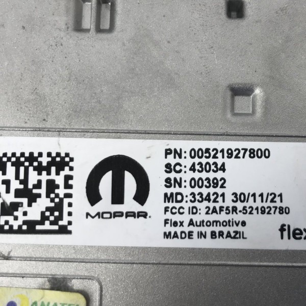 Modulo Indução Carregador Fiat Pulse 1.0 2021 2022 2023 2024