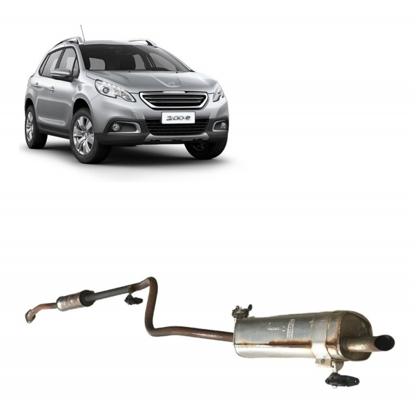 Escapamento Completo Peugeot 2008 1.6 16v 2015 16 17 18 2019