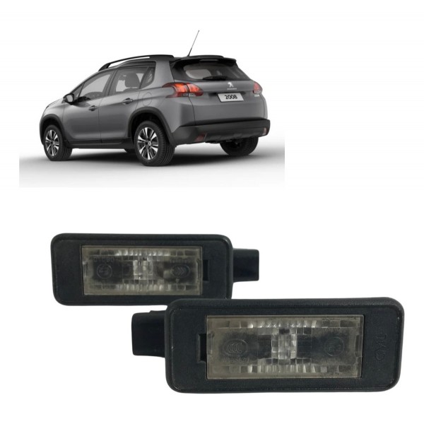 Par Luz De Placa Peugeot 2008 208 Citroen C3 C4 Cactus